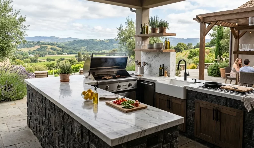 Outdoor Stone Benchtops Melbourne